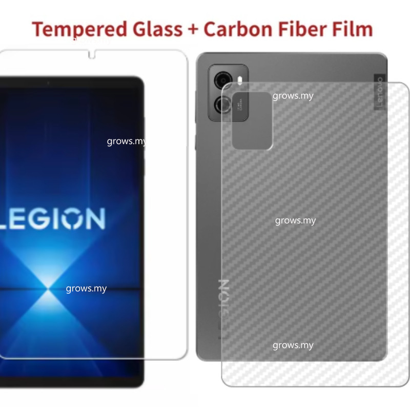 สําหรับ Lenovo Legion y700 4th generation Screen Protector สําหรับ Legion y700 Gen 4 2025 TB322FC 1 ชุด (ฟิล์มคาร์บอนไฟเบอร์ + กระจกนิรภัย)