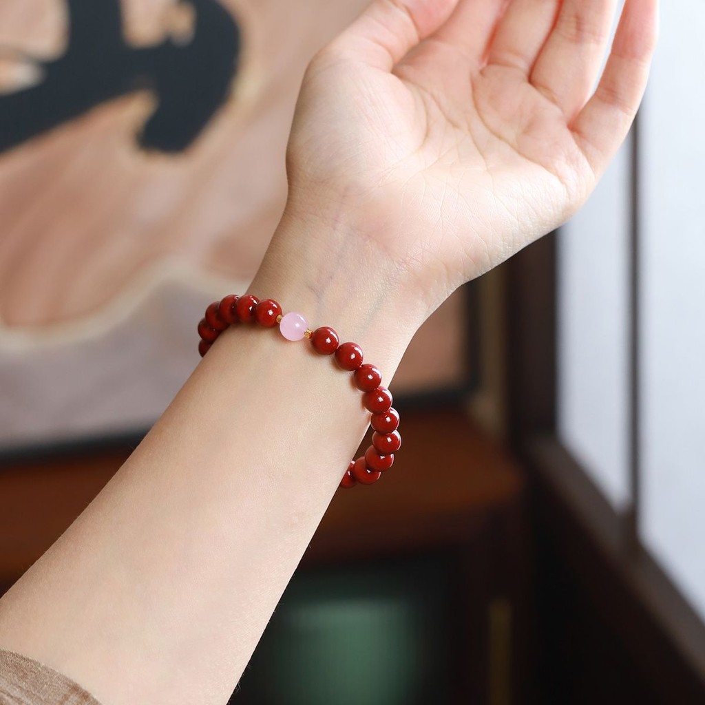 Cinnabar bracelet bracelet Peace crystal bracelet men and women bracelet