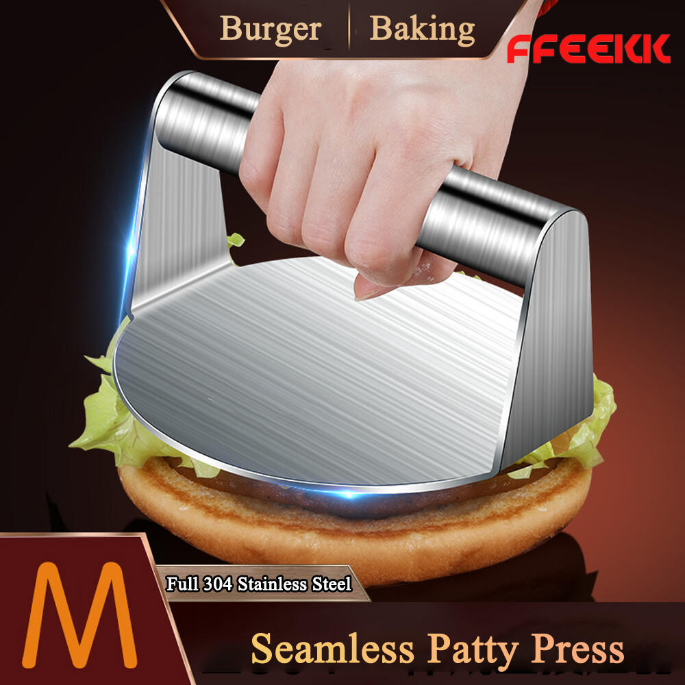 Smash Burger Press Burger Press Patty Maker สแตนเลสสตีล Non-Stick มืออาชีพความร้อน-ต่อต้านเบอร์เกอร์ smasher Griddle304