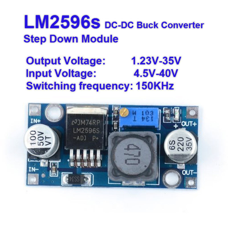 LM2596S DC-DC step-down power module BUCK 3A adjustable step-down module