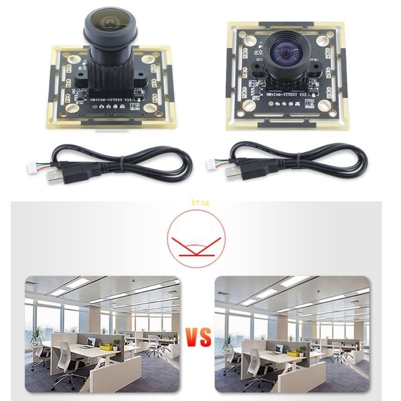 Btsg OV7251 เซ็นเซอร์ภาพความเร็วสูงสแกนโมดูลกล้อง USB 0 3MP MJPEG YUY2 บอร์ด