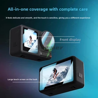 Summer ฟิล์มกันรอยจอเลนส์สำหรับ DJI Osmo Action 5 Pro/4/3, Ultra HD, กระจกนิรภัยกันรอยความแข็ง 9H พร้อมจอแสดงผล OLED