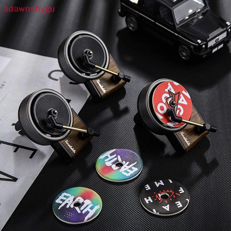 Adagu Car Air Freshener เครื่องกระจายกลิ่นหอมในรถยนต์ คลิปเครื่องเล่นแผ่นเสียงสไตล์ย้อนยุค Design Air Fresheners คลิปน้ําหอม TH