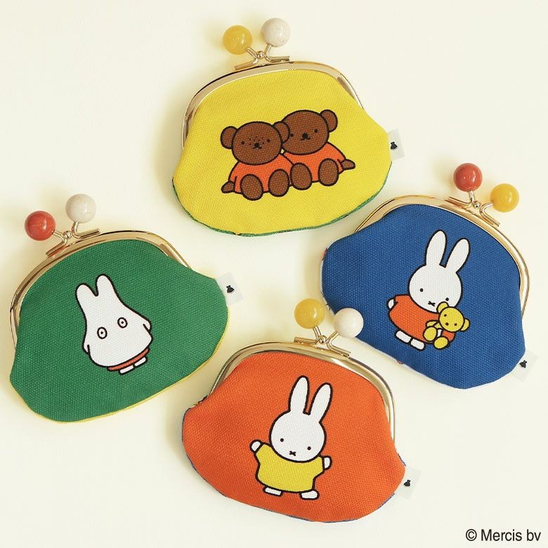 Miffy Mouth Gold Bag Japan ayanokoji Miffy Rabbit Coin Purse Jewelry Bag Cosmetic Storage Bag