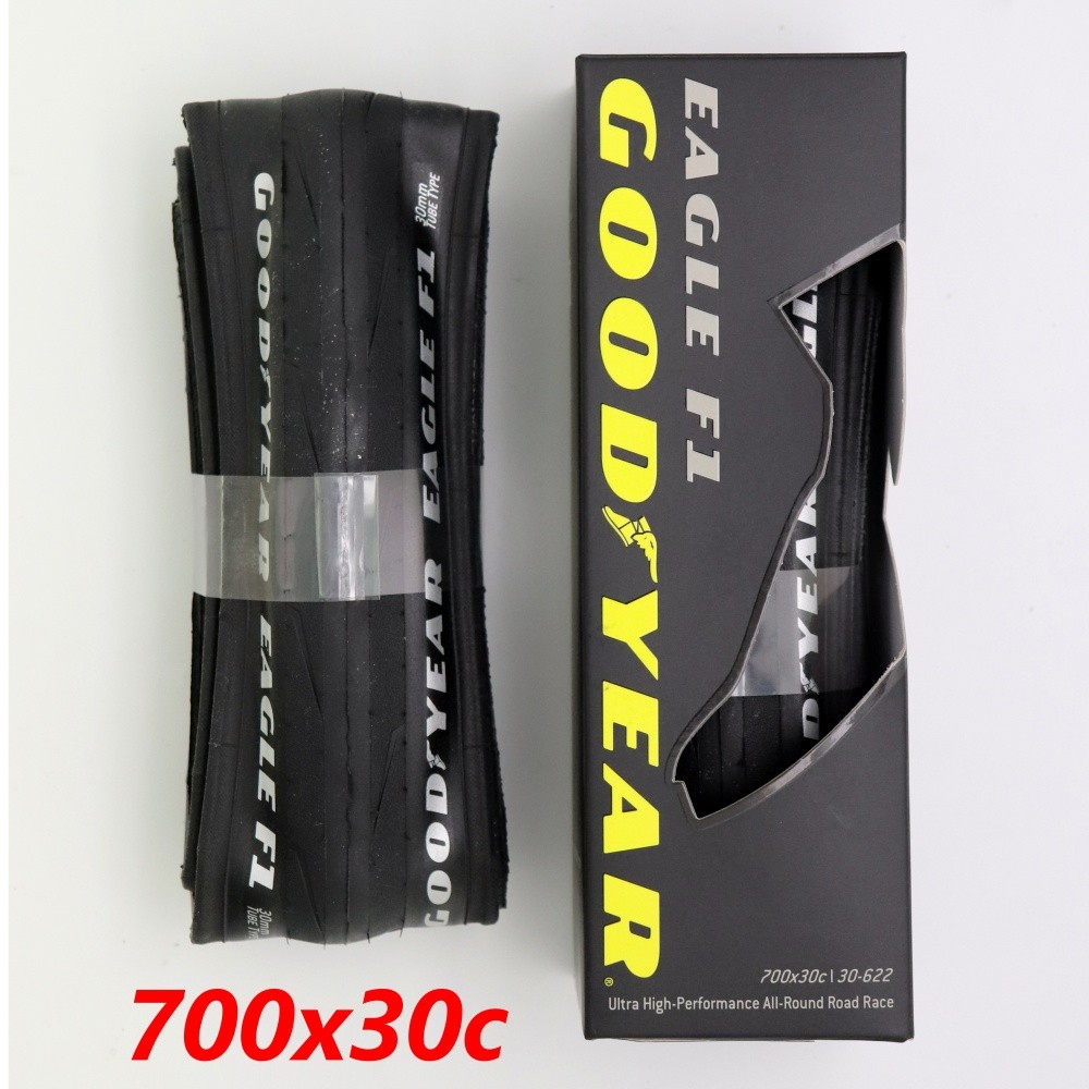 ยางนอก GoodYear Eagle F1 700x30c Road Bike TubeType Folding Clincher 30-622c สีดำ
