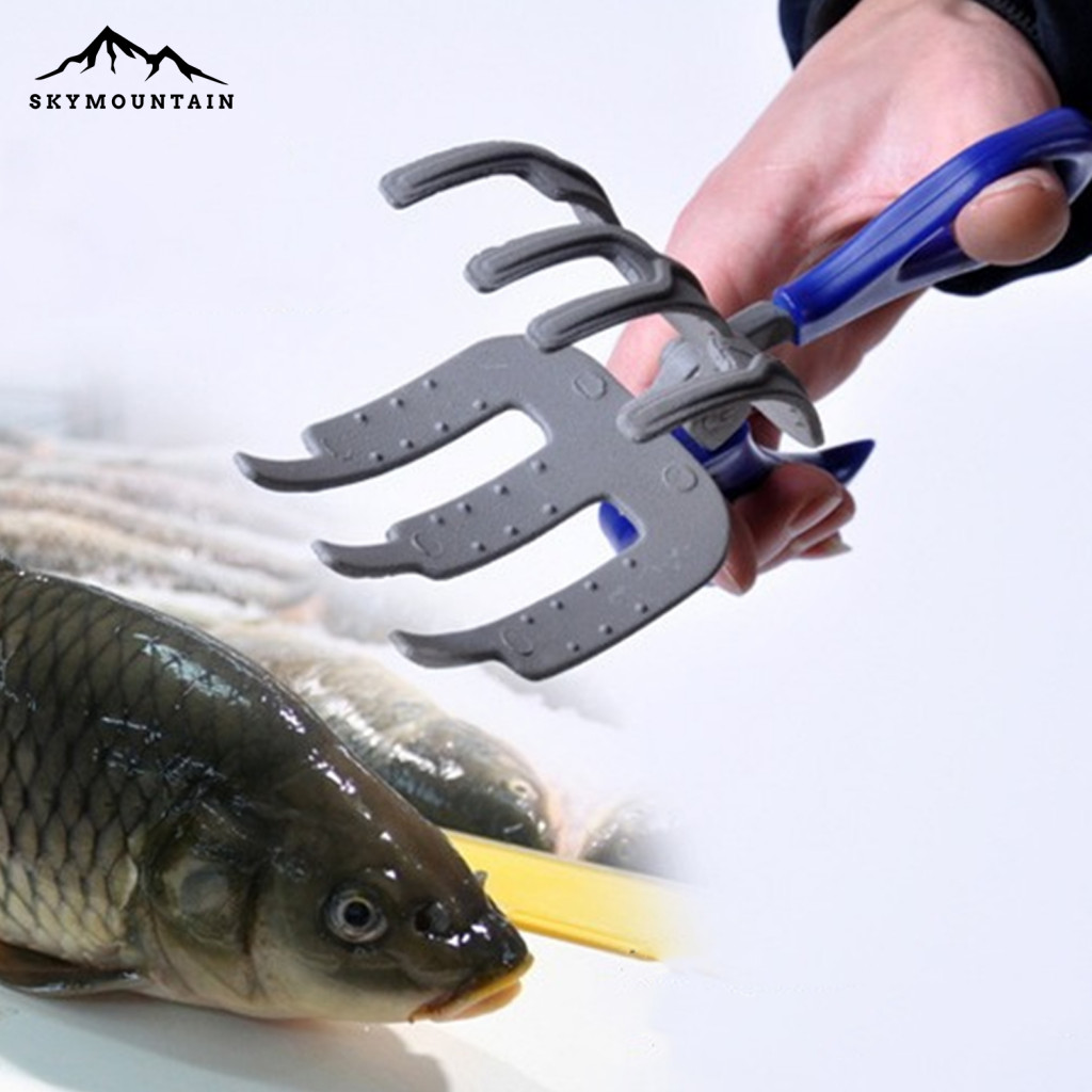 Professional Fish Gripper เครื่องมือจับปลา 3 กรงเล็บ Fish Gripper พร้อมด้ามจับกันลื่นเครื่องมือตกปลา