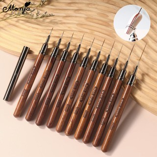 Monja 5ชิ้น/เซ็ตเล็บซับแปรงยูวีเจลโปแลนด์วาดจิตรกรรมปากกาฝรั…