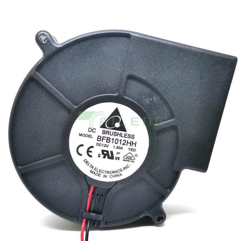 ใหม่สําหรับ Delta BFB1012HH 97*93*33 มม.DC 12V 1.5A Turbo Blower Grill พัดลมดูดอากาศความเร็วสูง 2 สา
