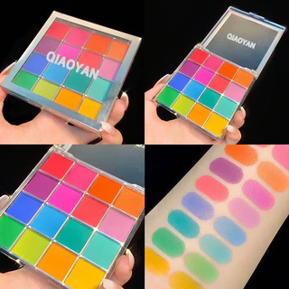 ผงออมเบรย์ สีทำเล็บ 16 สี โทนสดใส แคนดี้ พาเลทไล่สีเล็บ ผงทำออมเบรย์เล็บ