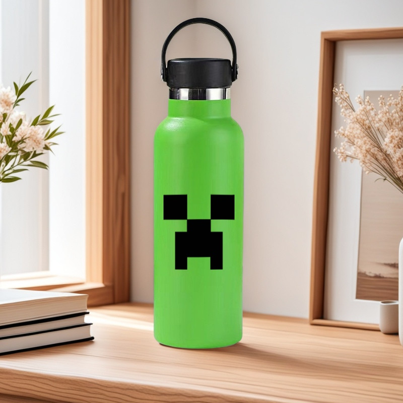 แก้วเก็บความร้อนแบบหุ้มฉนวน, ขวดน้ำสแตนเลสขนาดใหญ่สำหรับเด็ก Creeper, ขวดน้ำกีฬาความจุขนาดใหญ่, ขวดน้ำสำหรับผู้ชายสำหรับปั่นจักรยานและเดินป่า