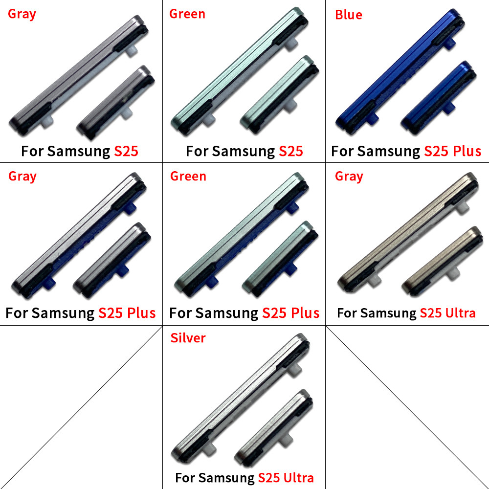 สำหรับ Samsung Galaxy S25 / S25 Plus / S25 Ultra ปุ่มปรับระดับเสียง สวิตช์ขึ้นลง เปิด / ปิด ปุ่มด้านข้าง