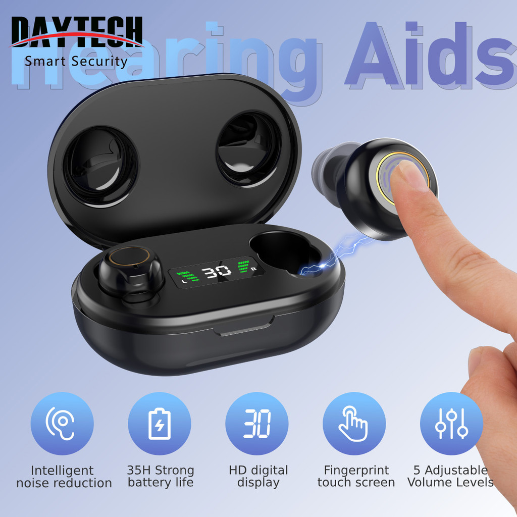 Daytech เครื่องช่วยฟังแบบชาร์จไฟได้สําหรับผู้สูงอายุ Oticon เครื่องช่วยฟังช่วยพื้นบ้านเก่า HA06