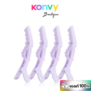 KVY Positioning Hair Clips Set เซทกิ๊บแบ่งช่อผมปากใหญ่ 4ชิ้น.