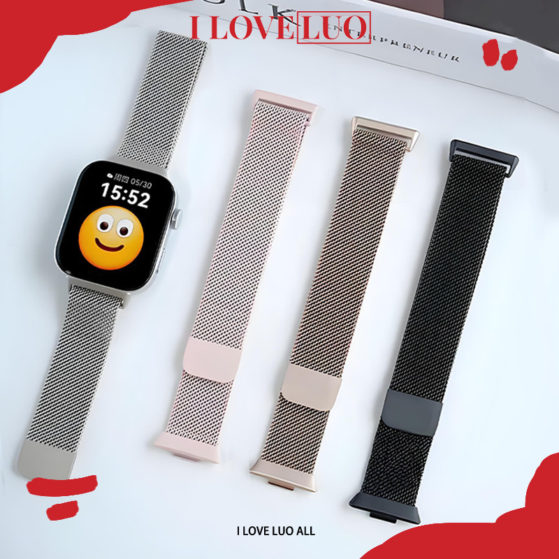 สายลูปโลหะ Milanese for Huawei Watch Fit 5 4 / Huawei Watch Fit 5 4 Pro / Huawei Watch Fit 3 แถบสแตนเลสอุปกรณ์เสริม