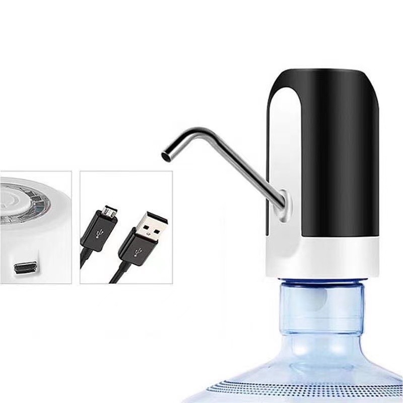 เครื่องกดน้ำดื่ม อัตโนมัติ เครื่องปั๊มน้ำแบบสมาร์ทไร้สายอัจฉริยะ ชาร์จแบตได้ด้วยใช้ USB เครื่องปั๊มน้ำดื่มอัตโนมัติ ที