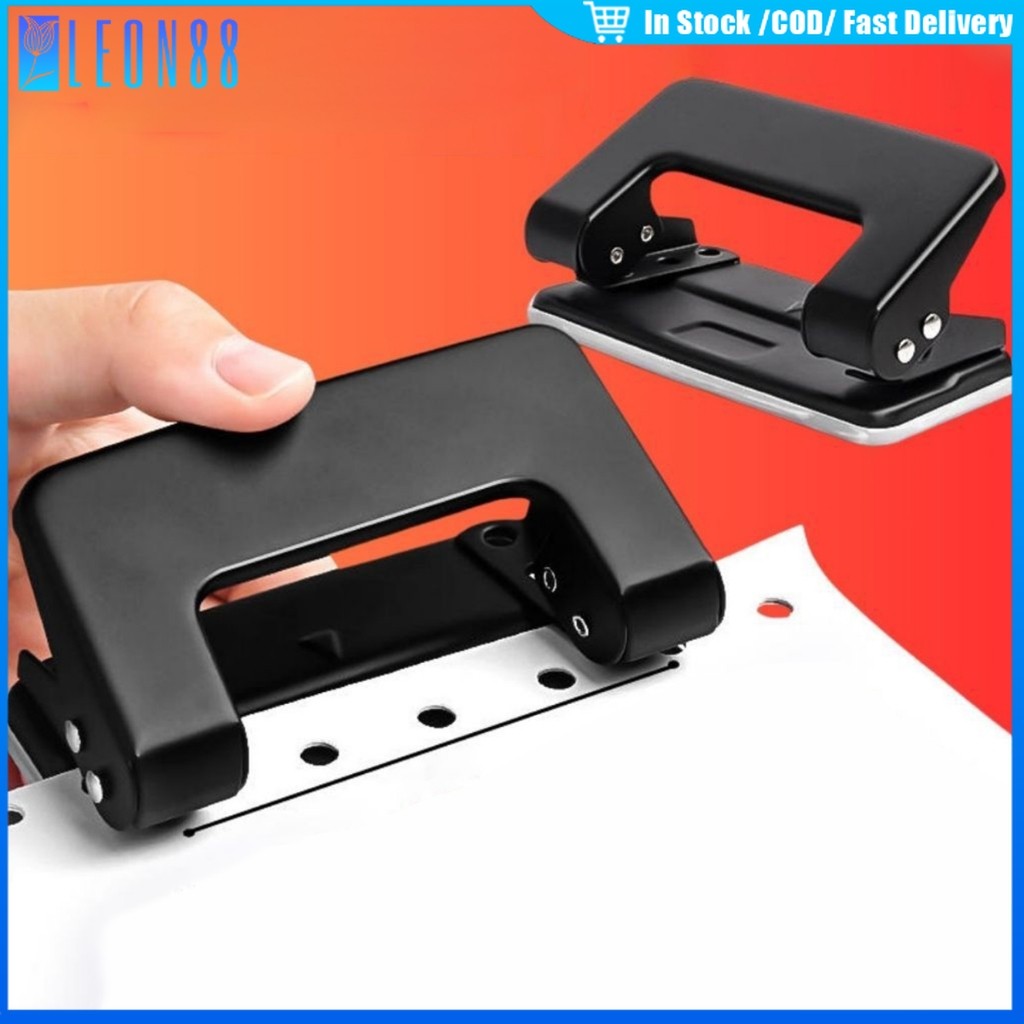 ของมาใหม่！เครื่องเจาะกระดาษ 2 รู ที่เจาะรู 6MM.แบบเหล็ก สําหรับกระดาษ รูปภาพ ที่เจาะรู