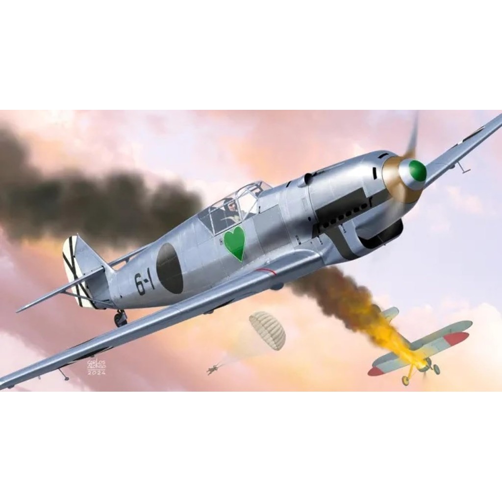 AZ model 1/72 Fighter Bf109A "Anton" First Blood Plastic Model AZM7887 (Airplane)