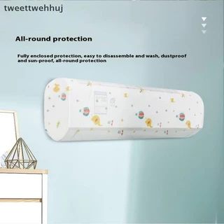 Tw 3 ชิ้นเครื่องปรับอากาศฝุ่นติดผนังเครื่องปรับอากาศ Universal Minimalist การ์ตูนล้างทําความสะอาดได้ PEVA ฝาครอบเครื่องปรับอากาศ huj