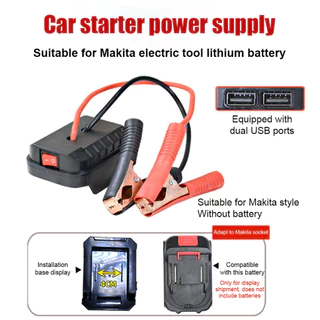 Maurcey Jump Starter สําหรับ Makita Booster Cable อะแดปเตอร์ฉุกเฉินชุด DIY Converter ไม่มีแบตเตอรี่ TH กล่องจัมเปอร์ระบบ