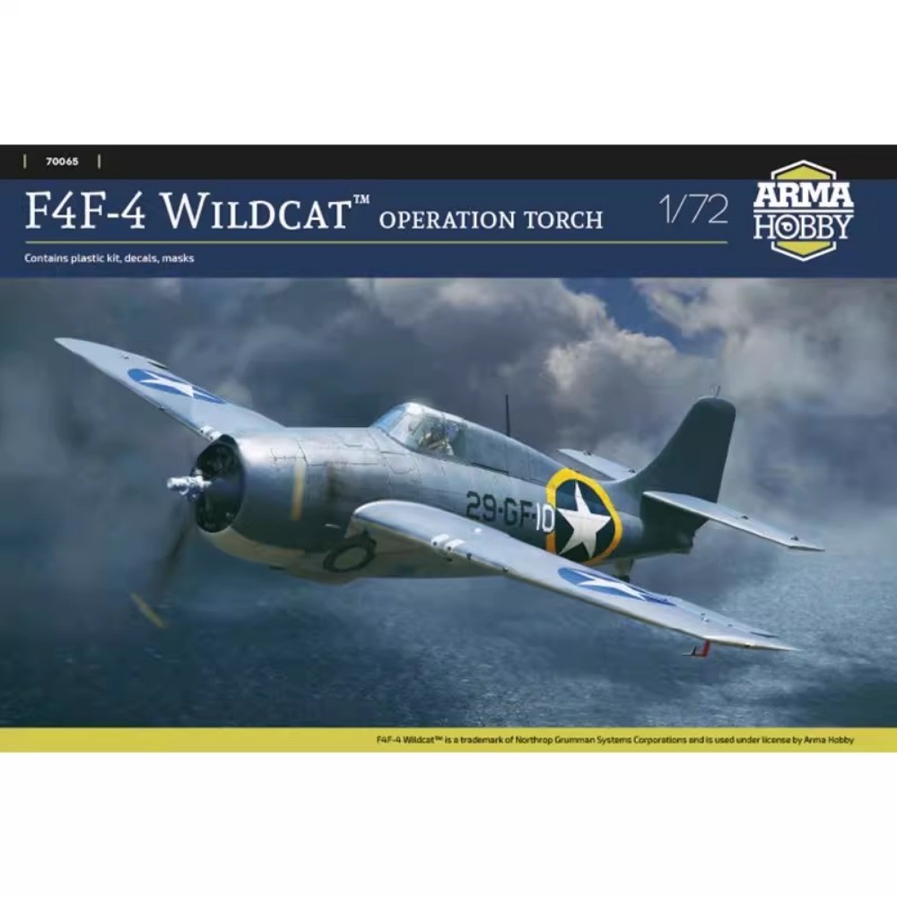 Arma Hobby 70065 1/72 F4F-4 Wildcat Wildcat ไฟฉาย Action Assembly รุ่น