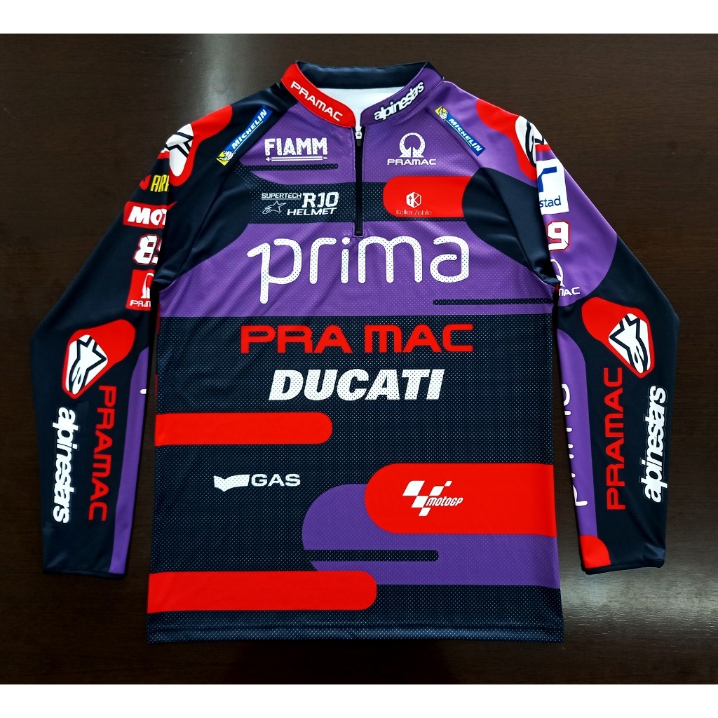 แขนยาว Motogp Prima Pramac Racing เสื้อ Big Bike Moto Gp ทีม Mg0151 Edition George Matin 89 ขนาด