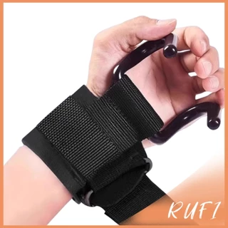 RUFI 1 ชิ้น ตะขอมือยกบาร์ข้อมือ แถบแนวนอน อุปกรณ์กีฬา การฝึกความแข็งแรง Sports accessories