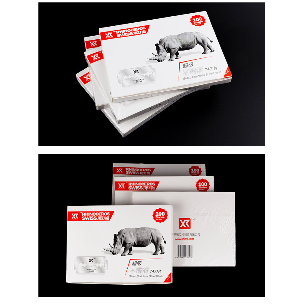 【COD】100 ใบ Stainless Blade ใบมีดโกน 2คม 1 กล่อง กลิเตอร์ ใบมีดโกน คมสองด้าน 100ใบในกล่อง สำหรับช่างตัดผมมืออาชีพ - รูปที่ 3