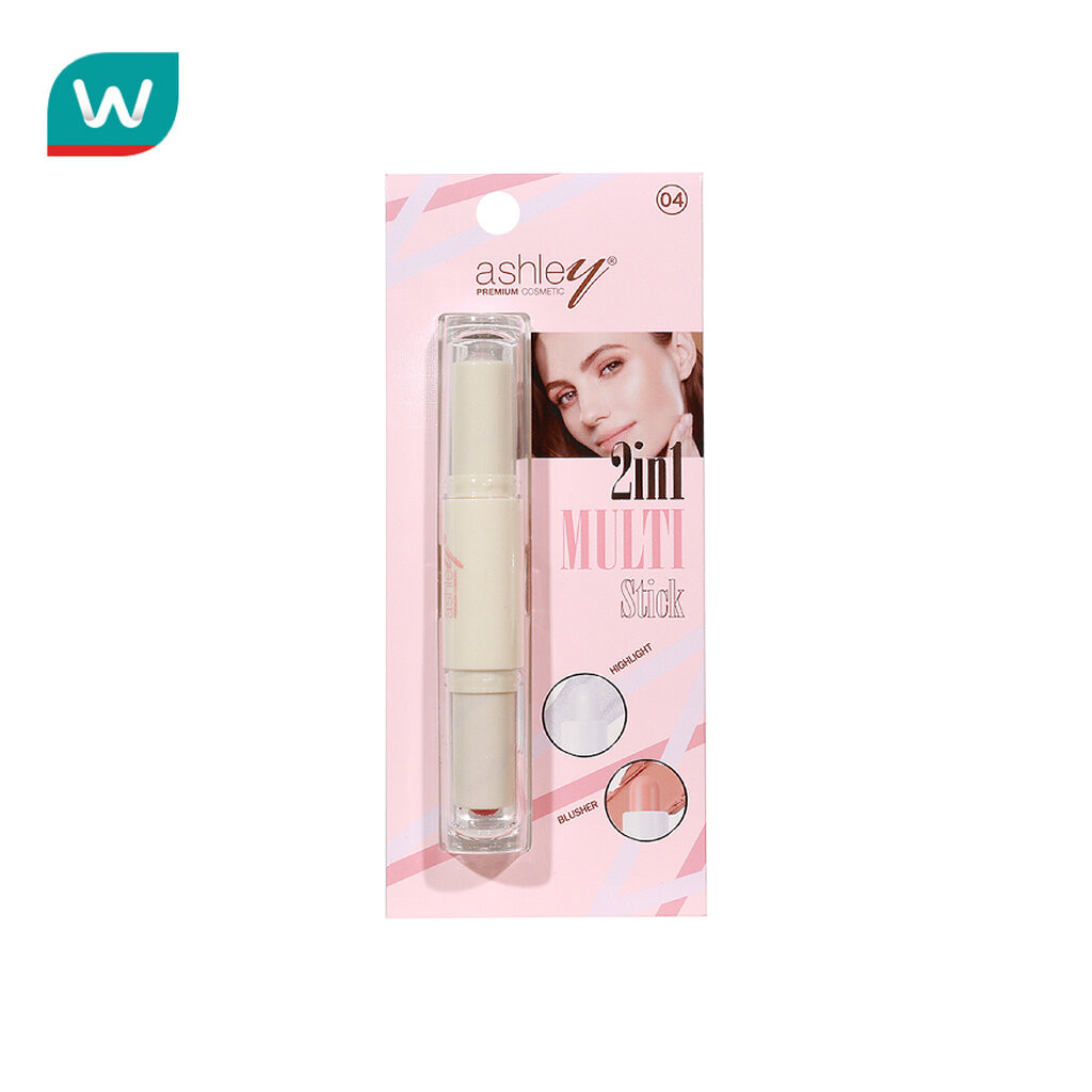 Ashley แอชลี่ย์ 2อิน1 มัลติสติ๊ก บลัช แอนด์ ไฮไลท์ 4ก. 04