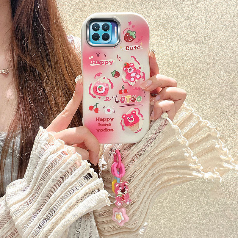 เคส Oppo A93 4G เคส เข้ากันได้กับกระจกElectroplatedน่ารักรูปไข่เคสโทรศัพท์เคสนิ่มBBPDD