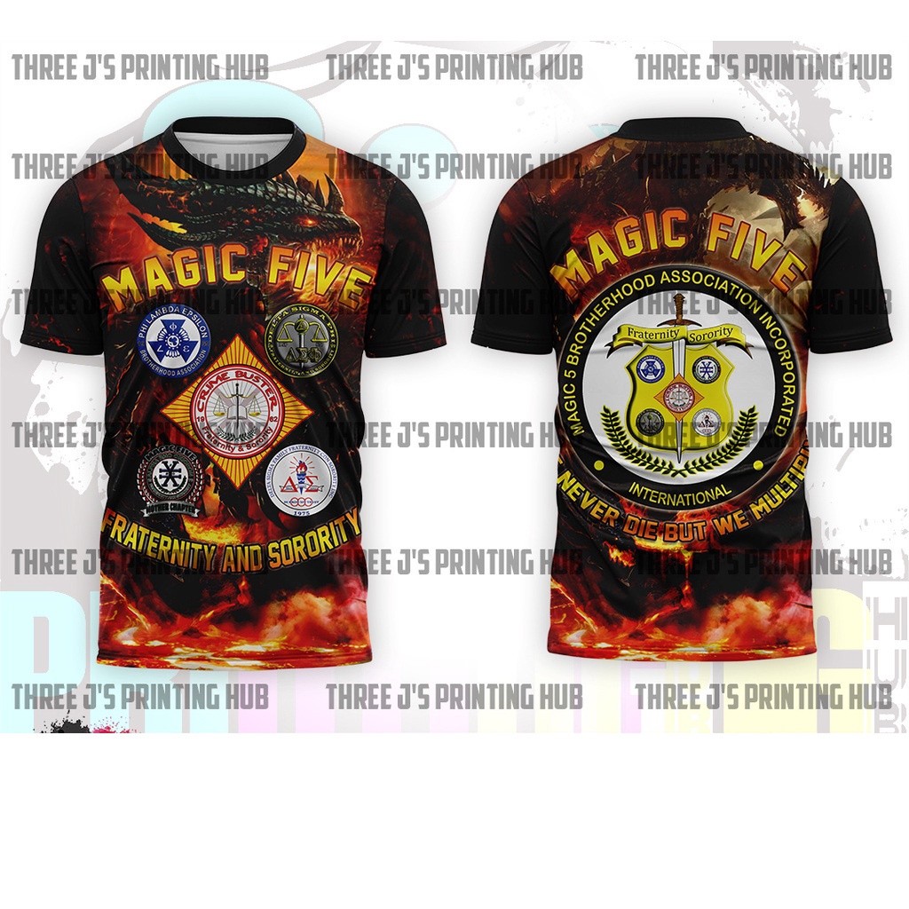 เสื้อ MAGIC 5 Fraternity MAGIC FIVE NEW DRAGON DESIGN