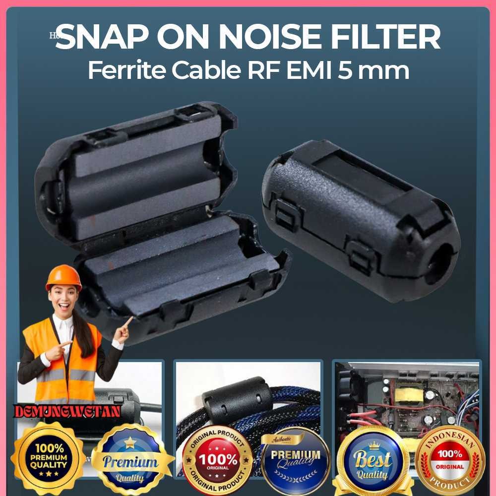 TDK Snap On Noise Filter Ferrite Cable RF EMI 5mm - 3605