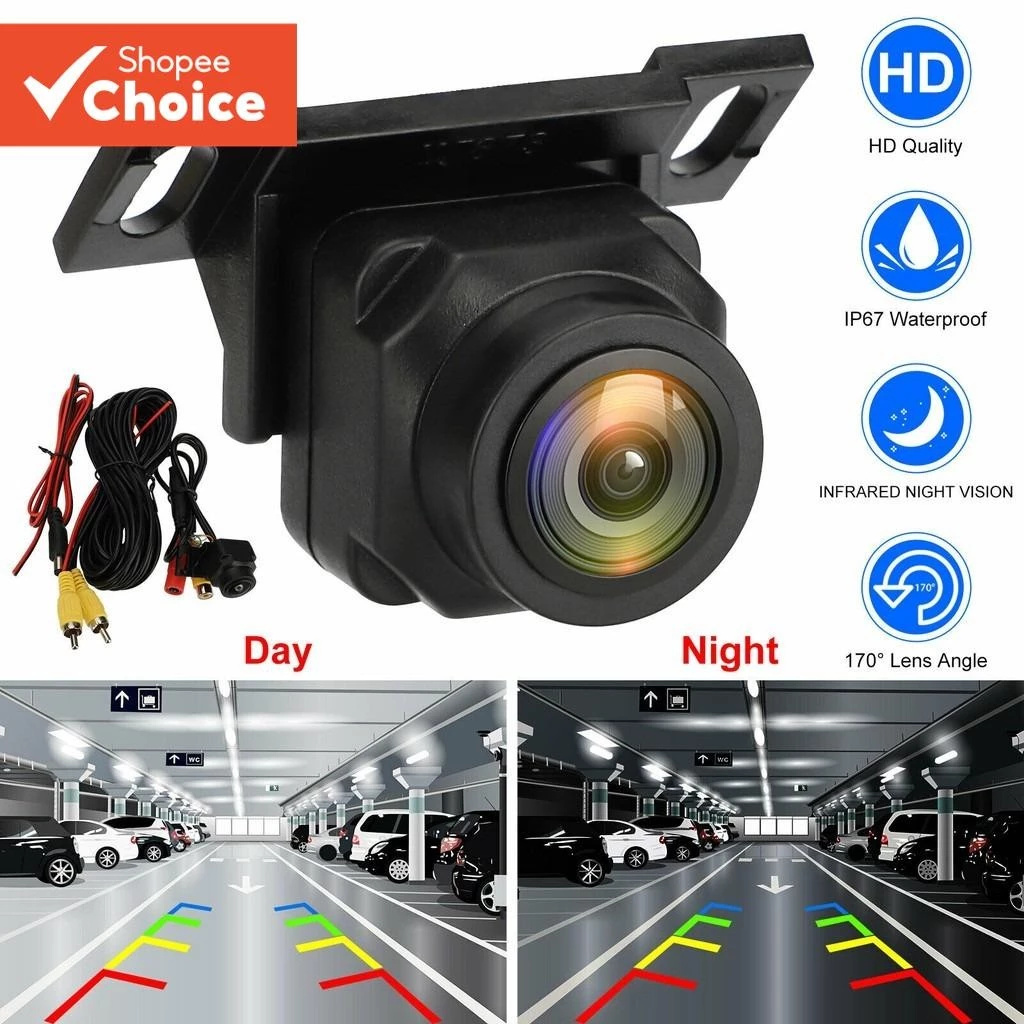 กันน้ํา 170o กล้องมองหลังรถยนต์ - HD Night Vision AHD/CVBS Dual Purpose Fisheye