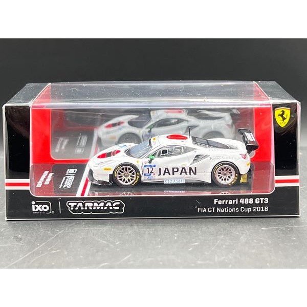 Tarmac Works / Japan exclusive / Limited 1248 pcs / Ferrari 488 GT3  FIA GT Nations Cup 2018  T. Kon