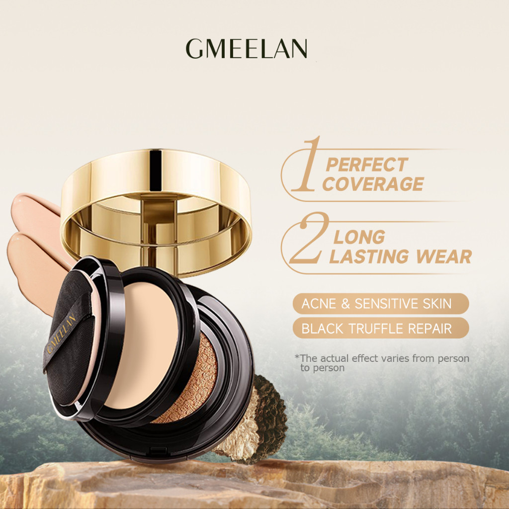 GMEELAN BLACK TRUFFLE ANTIOXIDANT CUSHIONS PLUS SERUM คุชชั่นซิงค์ พีซีเอ ทรัฟเฟิลสีดำ คุชชั่น ปกปิด