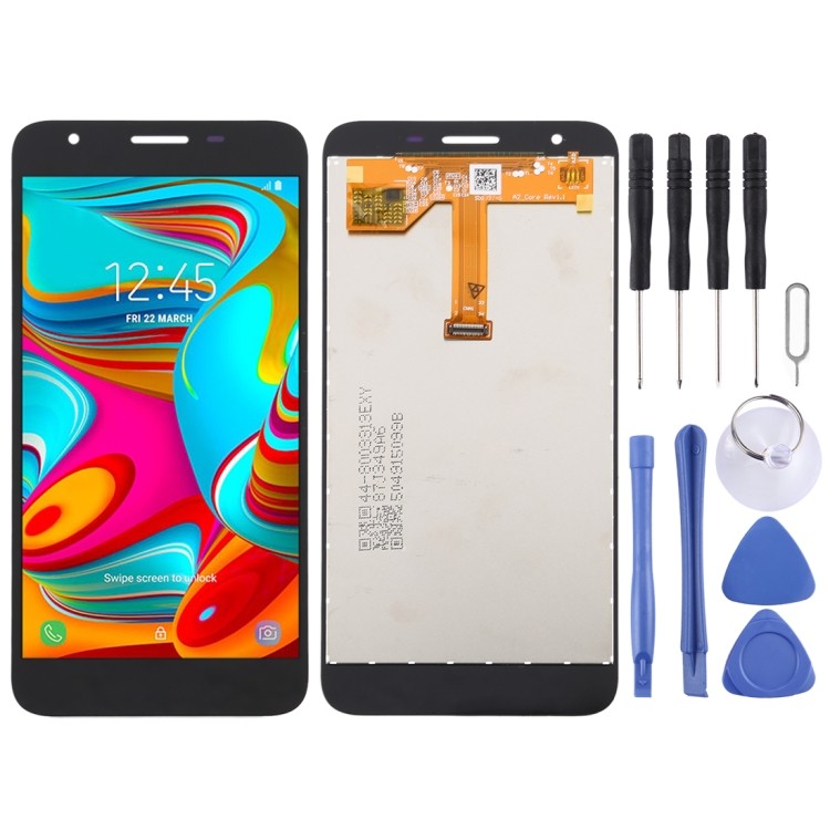 โรงงานขายตรงหน้าจอ LCD สําหรับ Galaxy A2 Core A260F/DS, A260G/DS พร้อม Digitizer Full Assembly (สีดํ
