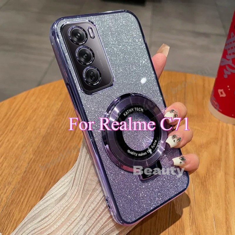หรูหราGlitterสําหรับOPPO Realme C71 5G 2025 ปกหลังสําหรับOPPO Realme C 71 C71 RealmeC71 5G 4Gกันกระแ