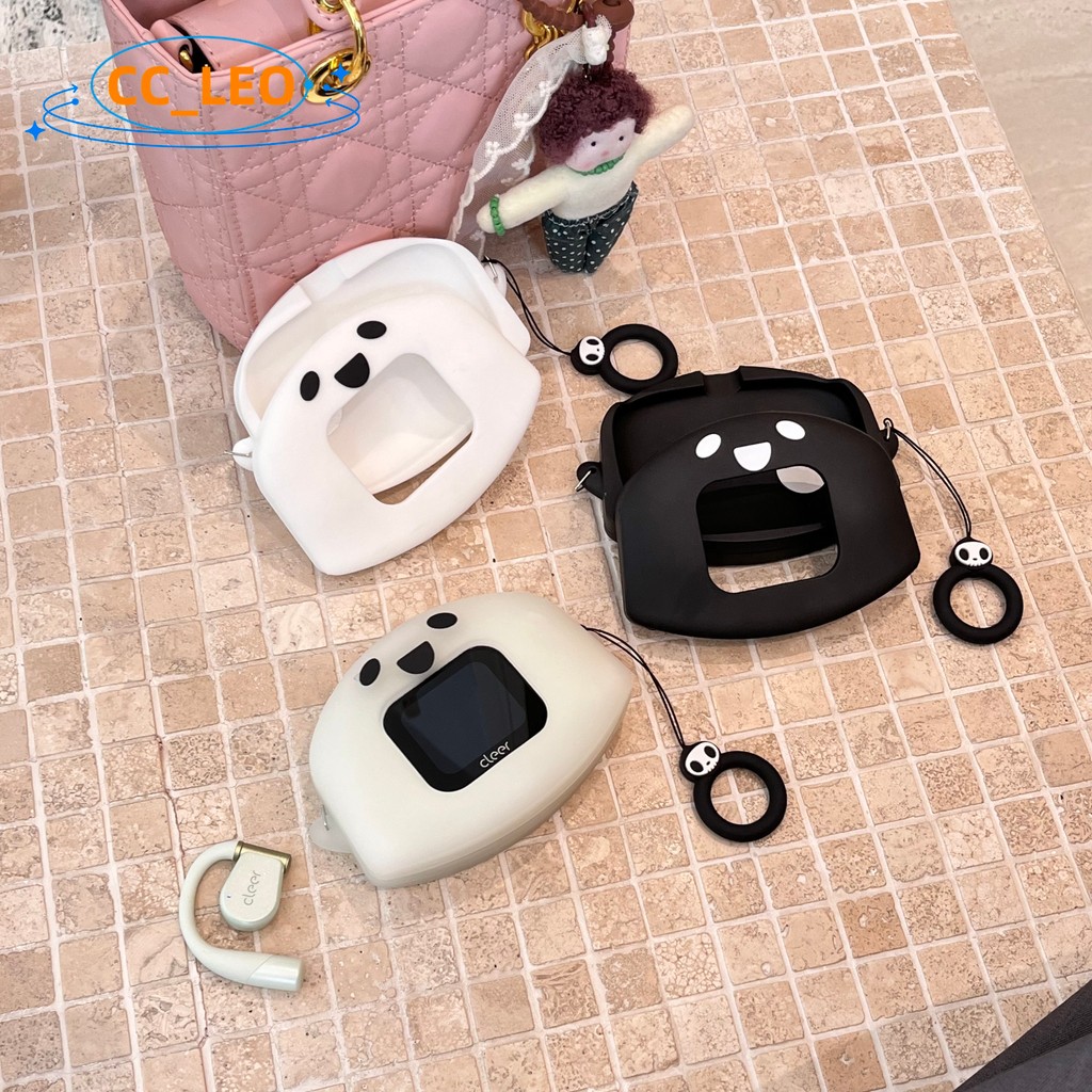 For Cleer ARC 3 Case Cartoon Cleer ARC 3 Pro Silicone Soft Case 3D Cute Ghost Cleer ARC 3 ANC Shockp