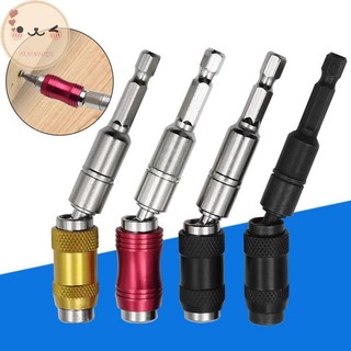 ชี 1/4 นิ้ว Hex แม่เหล็กสกรูเจาะเคล็ดลับ Quick เปลี่ยนล็อค Bit Holder เจาะสกรูเครื่องมือไดรฟ์ท่องเที่ยวเจาะ Bit Extension Rod EN