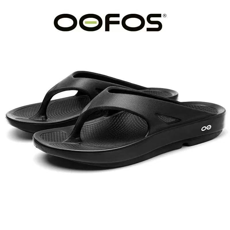 OOFOS รองเท้าแตะ Recovery Flip-Flops หนา Soled ผู้ชายผู้หญิงสบาย Decompression หลังจากกีฬาการแข่งขัน