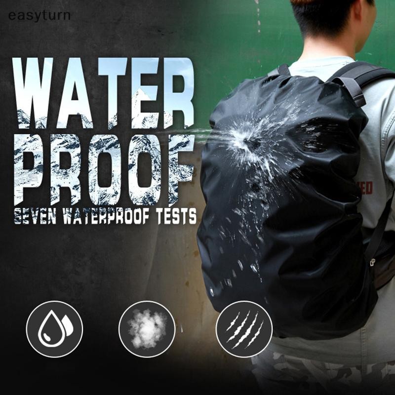 Easyturn 1PC กระเป๋าเป้สะพายหลัง Rain Cover 35-45L Outdoor Camping Hiking Mountaineering ฝุ่นกระเป๋า