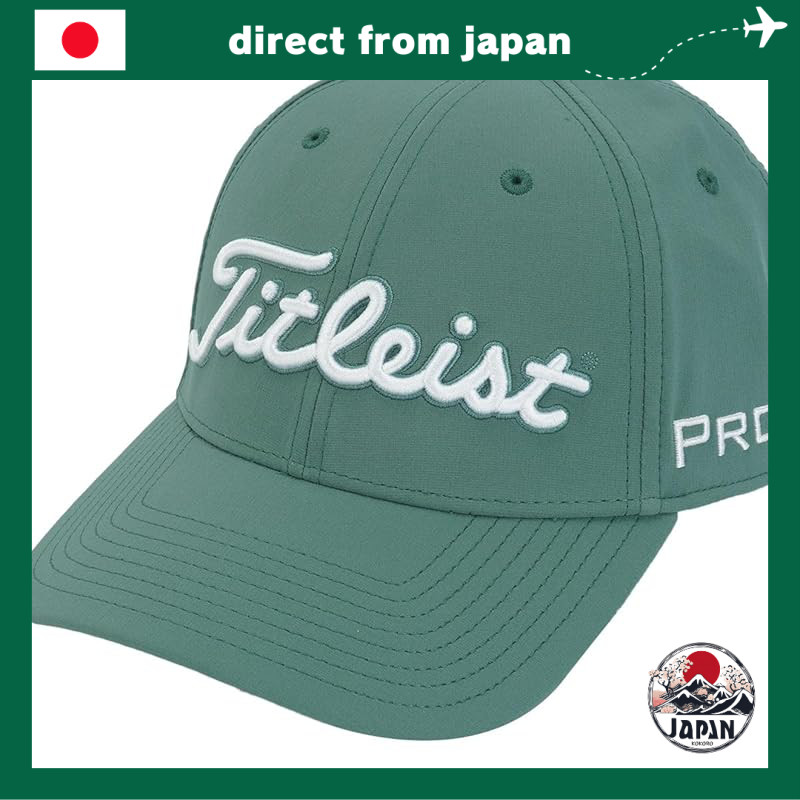 Titleist TH25ATPA Men’s Tour Performance Cap – Stretch Fit, UPF 50+ Sun Protection Eucalyptus/White