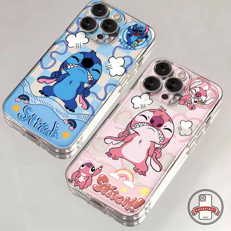 การ์ตูนปักเสื้อแองเจิลตลกคู่ดูเดิล เคส Samsung A06 A52 A34 A24 A14 A04 A12 A04s A13 A25 A54 A02s A32 A05 A50 A15 A03s