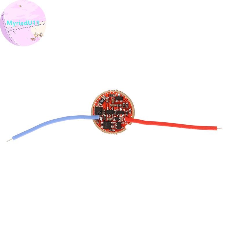 MyriadU 1 PC 5A 3V ไฟฉาย LED Driver 17 มม. 5 โหมด สำหรับ XHP50.2 MKR XHP70.2 XHP90 TH