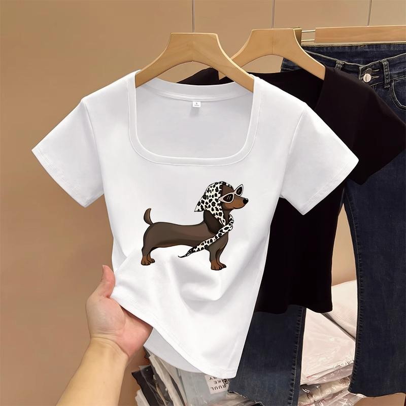 【S - 2XL มีไซส์หลายแบบให้เลือกค่ะ】เสื้อยืด สไตล์อเมริกัน ลายพิมพ์แฟชั่นดีไซน์