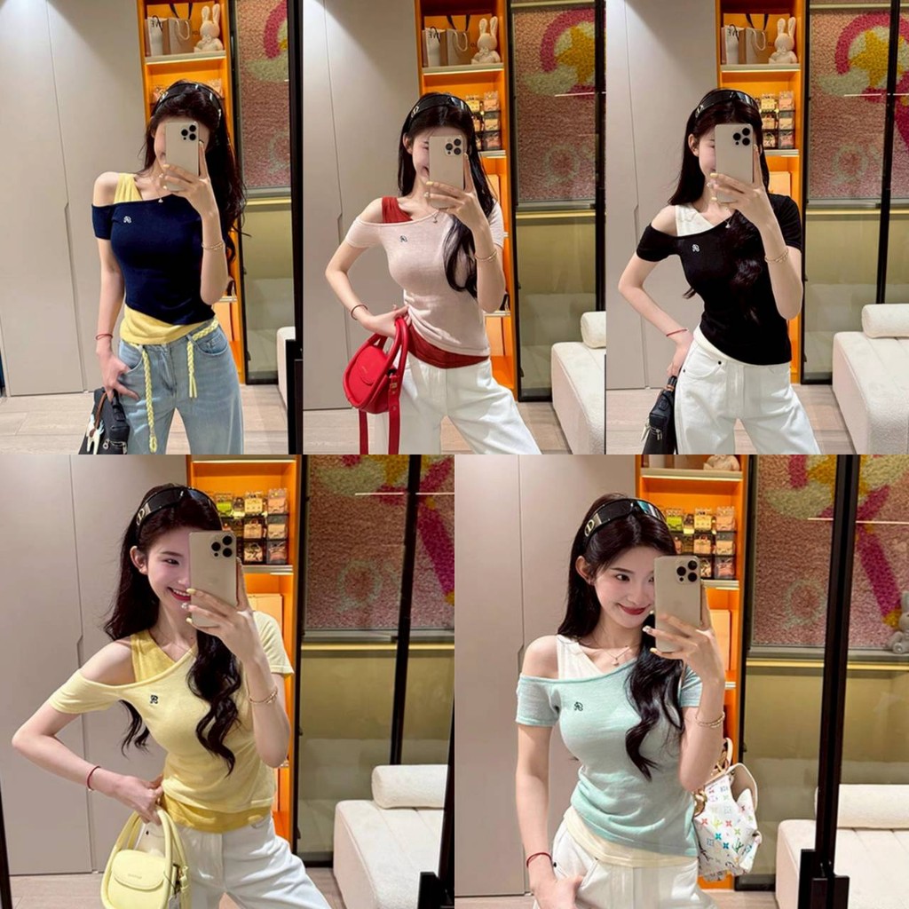 พร้อมส่งจากไทย (Z-TZ8002) เสื้อกล้ามไหมพรม สีสันสดใสใส่ง่ายสบาย
