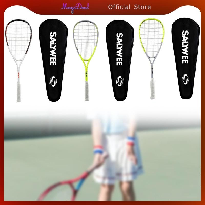 MagiDeal Squash Racket Training Paddle with Carry Bag Multifunctional AntiSlip Grip Fashion Training Equipment for Travel Gym