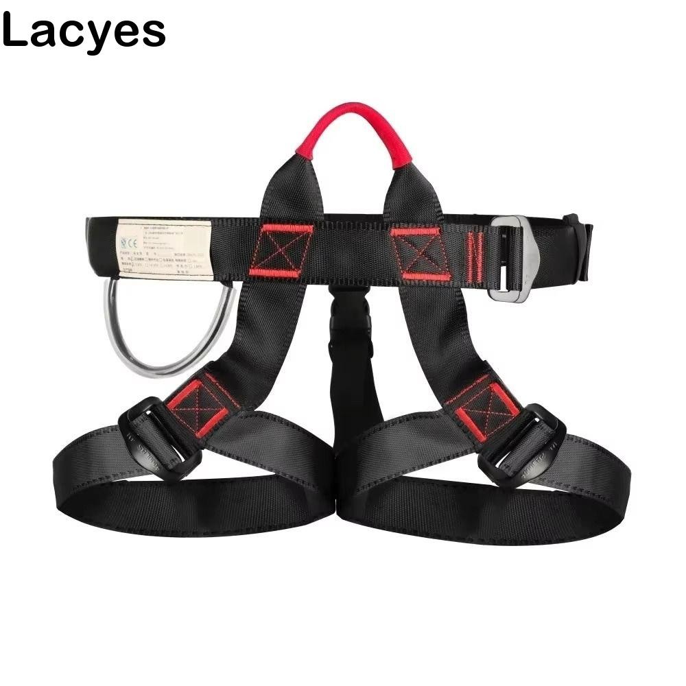 LACYES Rock Climbing Harness, Safety Stable Outdoor Sports Harness, อุปกรณ์ป้องกัน Strong ปรับความจุสูงปีนเขา Half Body Safety Belt สําหรับ Rock Climber