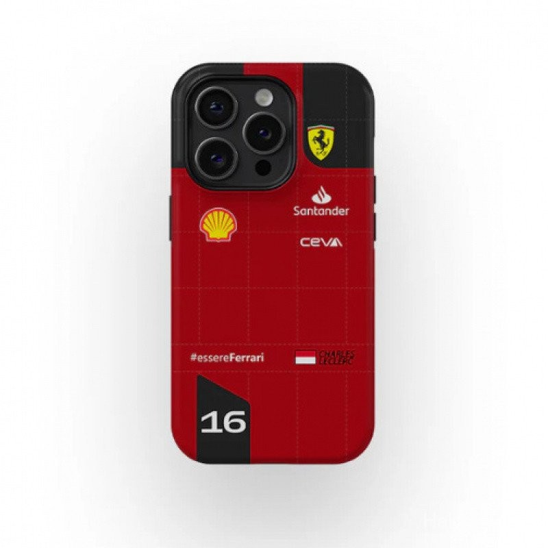 เคสโทรศัพท์สำหรับ iPhone Red 16 Charles Leclerc F1 เคสโทรศัพท์สำหรับ iPhone 16 Pro Max/15 กันกระแทก 
