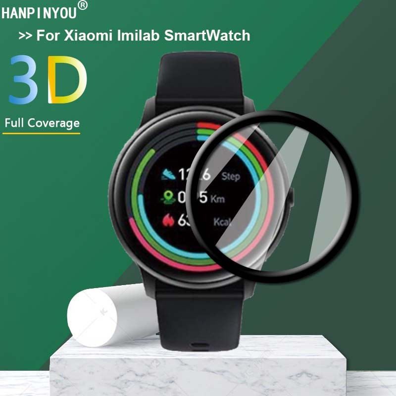 สําหรับ Imilab KW66 KW76 KW77 W13 W12 W11 W11L SmartWatch Clear Full Cover 3Dโค้งชุบนุ่มPMMA PETฟิล์