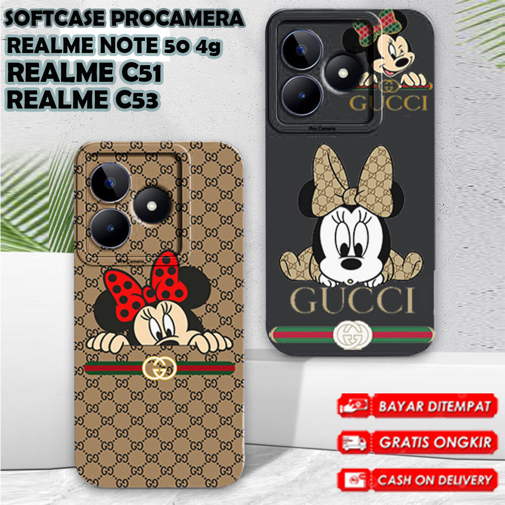SOFTCASE PROCAMERA REALME NOTE 50 4G / C51 / C53 ล่าสุด MOTIF CASE REALME NOTE 50 4G / C51 / C53 ล่า